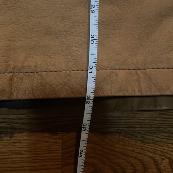 Vintage rare Men's Bachrach soft Leather Mid-Length zip button jacket sz L - Picture 10 of 11